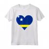 Cuore di Curaçao - Bandiera Cuore Curaçao Regali Love Maglietta - Ideale per Indipendenza e Viaggi a Curaçao