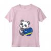 Donna Curacao Cuore con Panda Pride Bandiera Curacaoan Roots Souvenir - Maglietta con Collo a V per Mostrare il Tuo Amore e Orgoglio per Curacao