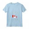 Donna Bandiera del Canada Distressed Ontario Pride Maglietta con Collo a V - Ideale per il Ritorno a Scuola o Viaggi in Ontario - Acquista online maglietta Ontario Pride
