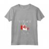 Donna Bandiera del Canada Distressed Ontario Pride Maglietta con Collo a V - Ideale per il Ritorno a Scuola o Viaggi in Ontario - Acquista online maglietta Ontario Pride