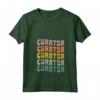 Curatore retrò - Typeset Outfit Museo - Maglietta Collo a V per Collezionisti - Regalo Unico per Appassionati d'Arte e Storia