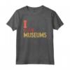 I Love Musei Maglietta - T-shirt Leggera per Amanti dei Musei e Curatori - Perfetta per Turisti Culturali