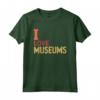 I Love Musei Maglietta - T-shirt Leggera per Amanti dei Musei e Curatori - Perfetta per Turisti Culturali