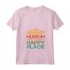 Donna Happy Museum Place | Arte | Conservatore del Museo Maglietta con Collo a V - Ideale per Regalo per Amanti dell'Arte e Storia