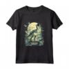 Giornata Internazionale dei Musei Preistorico Mondiale Dinosauro Maglia a Manica - Design Espositivo di Dinosauri per Appassionati di Scienza e Paleontologia