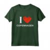 I Love Copenhagen - Maglietta Copenaghen per un Regalo di Natale - Ideale per Residenti e Amanti della Città