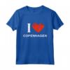 I Love Copenhagen - Maglietta Copenaghen per un Regalo di Natale - Ideale per Residenti e Amanti della Città