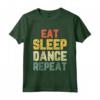 Eat Sleep Dance Repeat Dancing Dancer Vintage Maglietta - Funny Quote Tee for Dance Lovers and Instructors