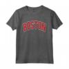 Boston Arched Text Maglietta - Lightweight Classic Tee for Boston Fans