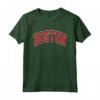 Boston Arched Text Maglietta - Lightweight Classic Tee for Boston Fans