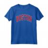 Boston Arched Text Maglietta - Lightweight Classic Tee for Boston Fans