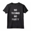 No Techno No Party - Rave Disco Maglietta per Ravers - Ideale per Festival e Feste di Danza Elettronica