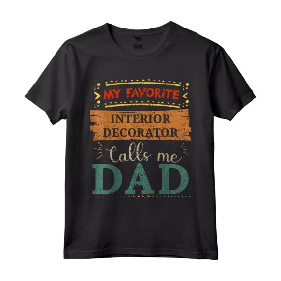 Il mio decoratore d'interni preferito mi chiama papà - Maglietta divertente retrò vintage per padre decoratore - Idea regalo unica