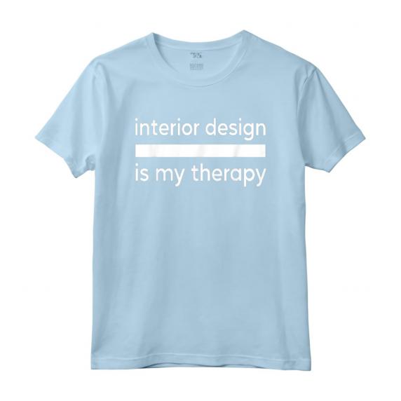 L'Interior Design è la Mia Terapia - Maglietta Specialista di Progettazione di Interni per Decoratori di Stanze - Ideale per Appassionati di Design d'Interni