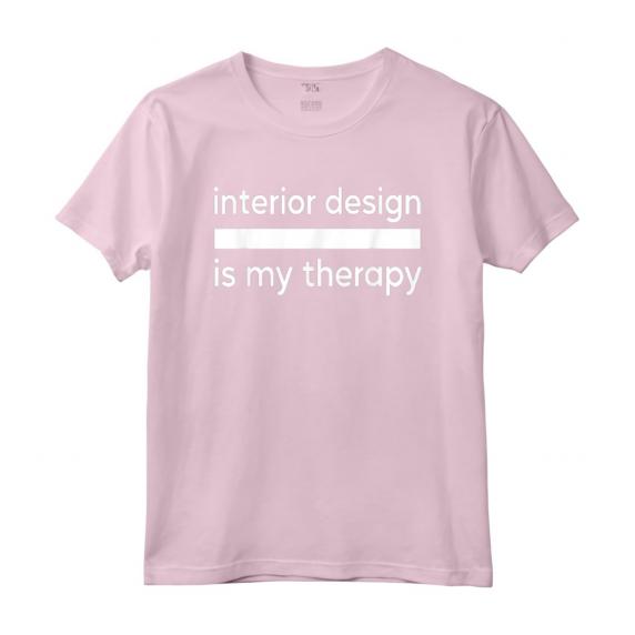 L'Interior Design è la Mia Terapia - Maglietta Specialista di Progettazione di Interni per Decoratori di Stanze - Ideale per Appassionati di Design d'Interni