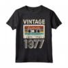 Vintage 1977 - Compleanno 46 Anni Vecchio Decorazione Maglietta - Regalo Divertente per Uomo e Donna
