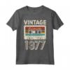 Vintage 1977 - Compleanno 46 Anni Vecchio Decorazione Maglietta - Regalo Divertente per Uomo e Donna