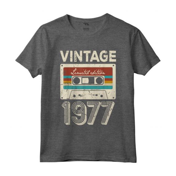 Vintage 1977 - Compleanno 46 Anni Vecchio Decorazione Maglietta - Regalo Divertente per Uomo e Donna