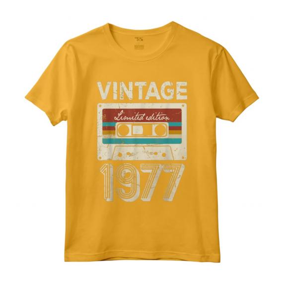 Vintage 1977 - Compleanno 46 Anni Vecchio Decorazione Maglietta - Regalo Divertente per Uomo e Donna