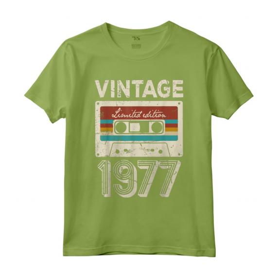 Vintage 1977 - Compleanno 46 Anni Vecchio Decorazione Maglietta - Regalo Divertente per Uomo e Donna