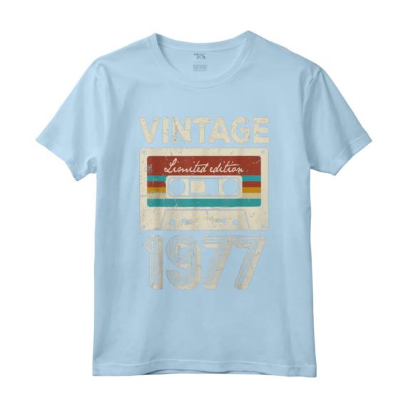 Vintage 1977 - Compleanno 46 Anni Vecchio Decorazione Maglietta - Regalo Divertente per Uomo e Donna
