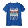 Vintage 1977 - Compleanno 46 Anni Vecchio Decorazione Maglietta - Regalo Divertente per Uomo e Donna