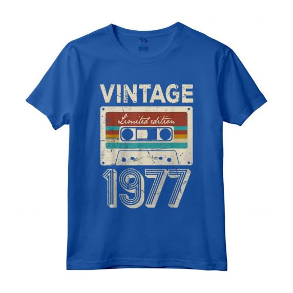 Vintage 1977 - Compleanno 46 Anni Vecchio Decorazione Maglietta - Regalo Divertente per Uomo e Donna