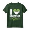 I Love Matcha Tea - Maglietta Foglia Verde Tè Matcha per Amanti del Tè - Regalo Compleanno o Natale