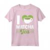 I Love Matcha Tea - Maglietta Foglia Verde Tè Matcha per Amanti del Tè - Regalo Compleanno o Natale