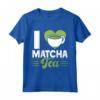I Love Matcha Tea - Maglietta Foglia Verde Tè Matcha per Amanti del Tè - Regalo Compleanno o Natale