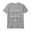 Buon Compleanno Gesù Natale Vacanze - Brutto Maglione Maglia a Manica - Regalo Religioso Cristiano per la Famiglia