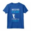 Nato per Pescare - Pesca Maglietta per Pescatore - Completo da Pesca Divertente - Ideale come Regalo