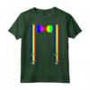 Clown Arcobaleno Bretelle Papillon Bambini - T-shirt Costume Rapido per Halloween - Ideale per Feste e Trucchi