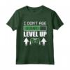 HapTiger Gaming Gamer Online Maglietta - I Don't age, I just level up - Regalo per giocatori online - Ideale per Compleanno o Natale