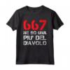 Magliette Divertenti - 667 ne so una piu' del diavolo - Frasi Ironiche e Simpatiche - Ideale Regalo HapTiger per Uomo e Ragazzo