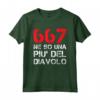 Magliette Divertenti - 667 ne so una piu' del diavolo - Frasi Ironiche e Simpatiche - Ideale Regalo HapTiger per Uomo e Ragazzo