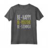 Magliette Divertenti - Frasi Ironiche Be Happy Be-stemmia - Maglietta Donna con Scritte Simpatiche - Idea Regalo Ironica