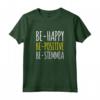 Magliette Divertenti - Frasi Ironiche Be Happy Be-stemmia - Maglietta Donna con Scritte Simpatiche - Idea Regalo Ironica