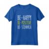 Magliette Divertenti - Frasi Ironiche Be Happy Be-stemmia - Maglietta Donna con Scritte Simpatiche - Idea Regalo Ironica