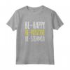 Magliette Divertenti - Frasi Ironiche Be Happy Be-stemmia - Maglietta Donna con Scritte Simpatiche - Idea Regalo Ironica