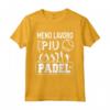 Meno Lavoro Piu Padel Racchetta Maglietta - Regalo Sportivo per Giocatori di Padel - Ideale per Amanti del Gioco di Padel
