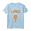 Padel mi aspetta - Divertente Maglietta Giocatore Paddle con Frase Simpatica - Ideale per Padelisti e Appassionati di Tennis