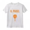 Padel mi aspetta - Divertente Maglietta Giocatore Paddle con Frase Simpatica - Ideale per Padelisti e Appassionati di Tennis