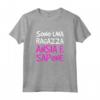 Magliette Divertenti Donna - Ansia e Sapone - Scritte Ironiche - T-Shirt per Donna con Frasi Simpatiche - Marca HapTiger