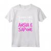 Magliette Divertenti Donna - Ansia e Sapone - Scritte Ironiche - T-Shirt per Donna con Frasi Simpatiche - Marca HapTiger