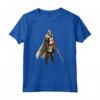 Cavaliere Templare Guerriero con Spada e Croce - Maglietta Design Patriottico - Ideale per Natale, Compleanno o Halloween