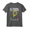 HapTiger Padel Divertente - Maglietta Il Padel Sta Chiamando - Regalo Ideale per Giocatori di Padel e Tennisti