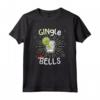Divertente Gingle Bells Natale Gin Pun - Maglietta Regalo di Natale per Amanti del Gin - Ideale per Mercatino di Natale o Festa di Natale