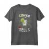Divertente Gingle Bells Natale Gin Pun - Maglietta Regalo di Natale per Amanti del Gin - Ideale per Mercatino di Natale o Festa di Natale