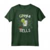 Divertente Gingle Bells Natale Gin Pun - Maglietta Regalo di Natale per Amanti del Gin - Ideale per Mercatino di Natale o Festa di Natale